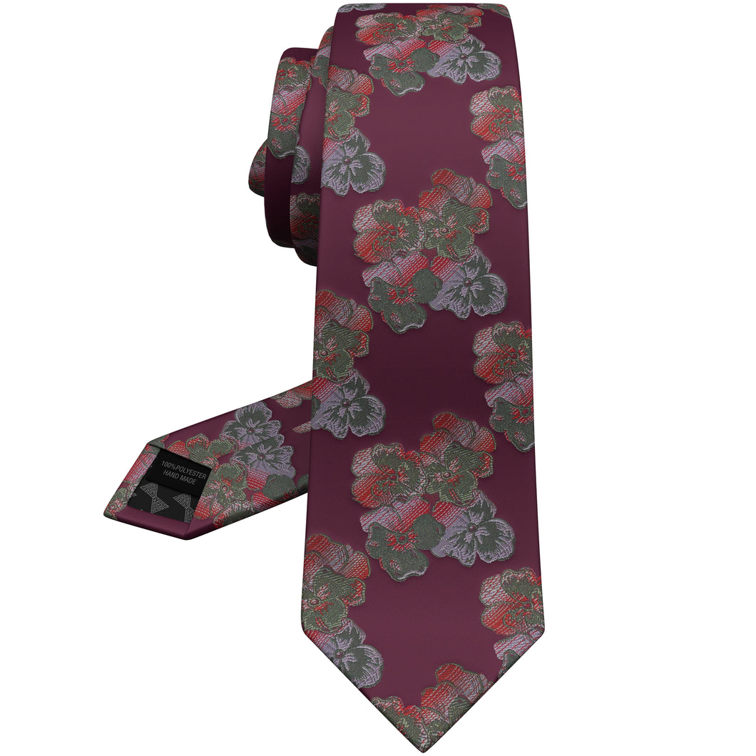Wine Red Men's Wedding Ties
