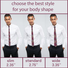 Wine Red Men's Wedding Ties