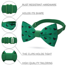Green Birds Bow Tie - Bow Tie House