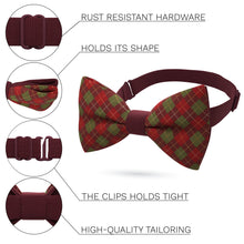 Red Plaid Bow Tie - Bow Tie House