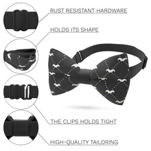 Black Moustache Bow Tie - Bow Tie House