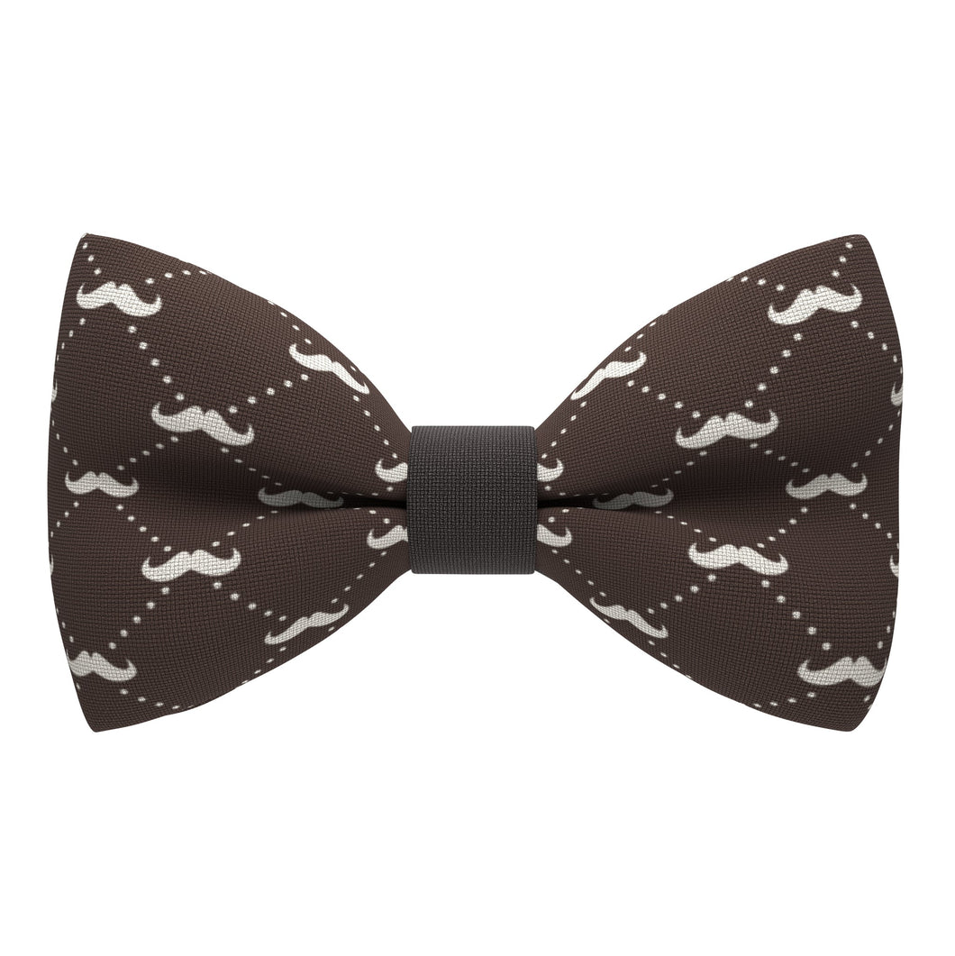 Brown Moustache Bow Tie - Bow Tie House