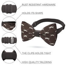 Brown Moustache Bow Tie - Bow Tie House