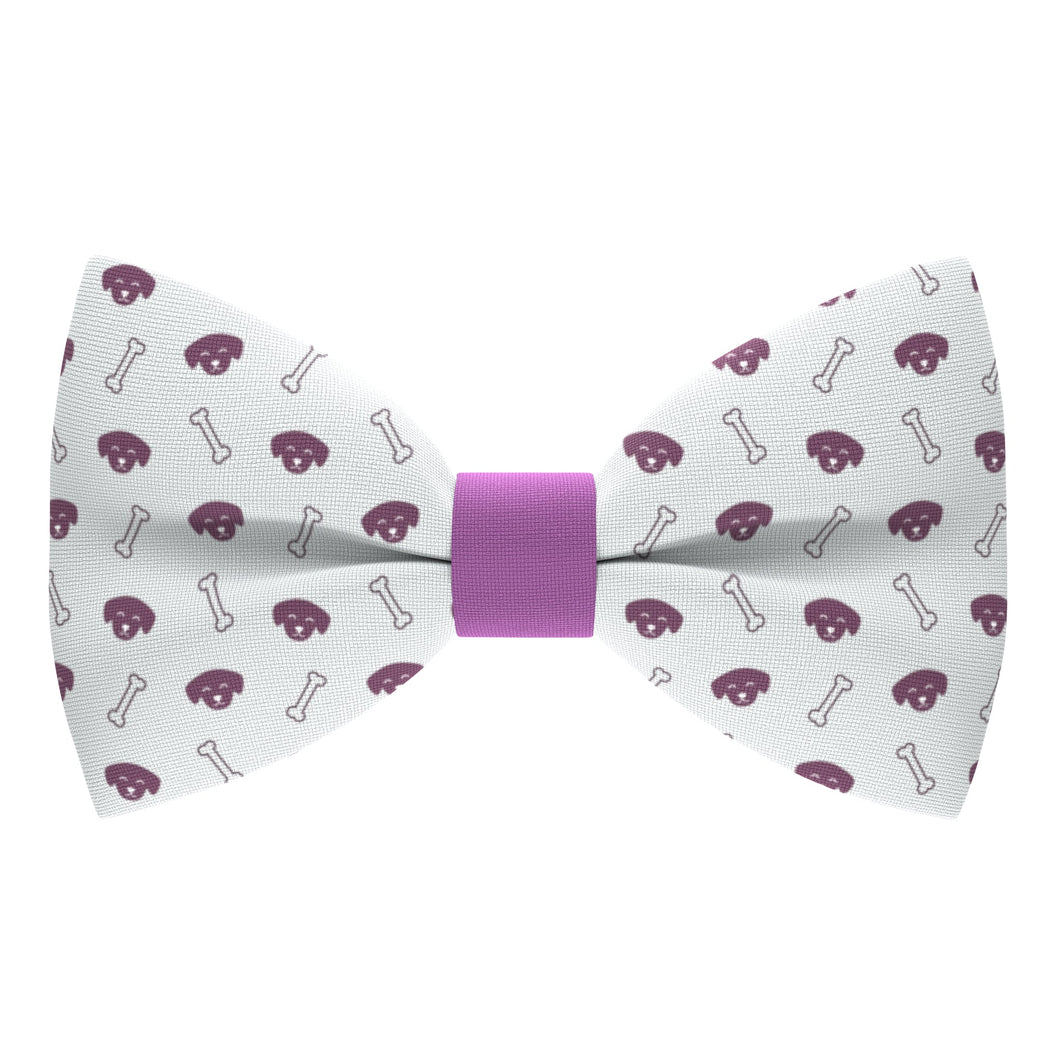 Purple Dog Bones Bow Tie - Bow Tie House
