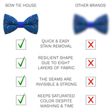Barber Shop Blue Bow Tie - Bow Tie House