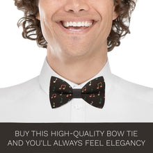 Musical Notes Brown Bow Tie - Bow Tie House