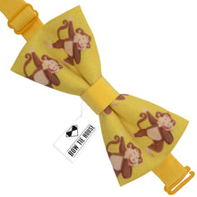 Yellow Monkey Bow Tie - Bow Tie House