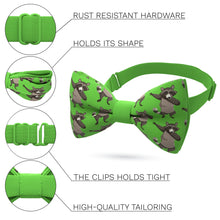 Green Raccoon Bow Tie - Bow Tie House