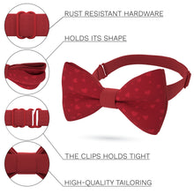 Red Hearts Bow Tie - Bow Tie House