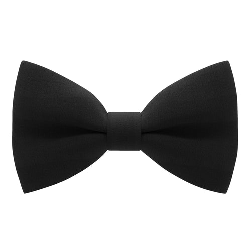 Crape Black Bow Tie - Bow Tie House