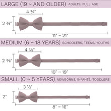 Crape Blush Pink Bow Tie - Bow Tie House