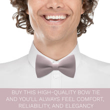 Crape Blush Pink Bow Tie - Bow Tie House
