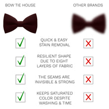 Crape Burgundy Bow Tie - Bow Tie House