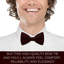 Crape Burgundy Bow Tie - Bow Tie House