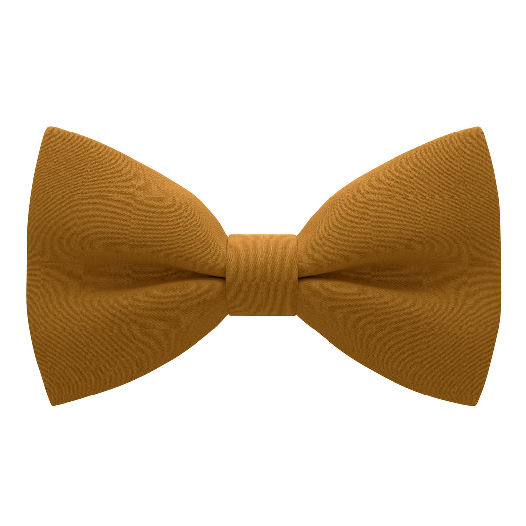 Crape Butterscotch Bow Tie - Bow Tie House