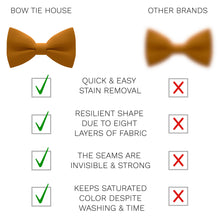 Crape Butterscotch Bow Tie - Bow Tie House