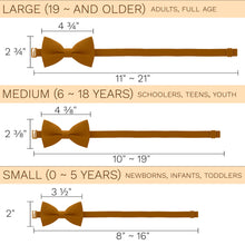 Crape Butterscotch Bow Tie - Bow Tie House