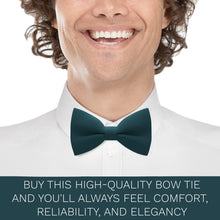 Crape Dark Green Bow Tie - Bow Tie House