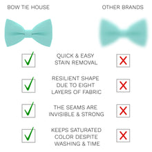Crape Mint Bow Tie - Bow Tie House