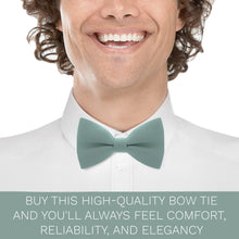 Crape Sage Green Bow Tie - Bow Tie House
