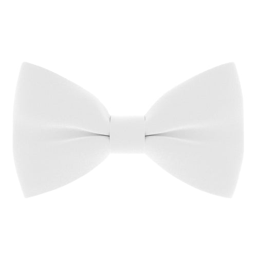 Crape White Bow Tie - Bow Tie House