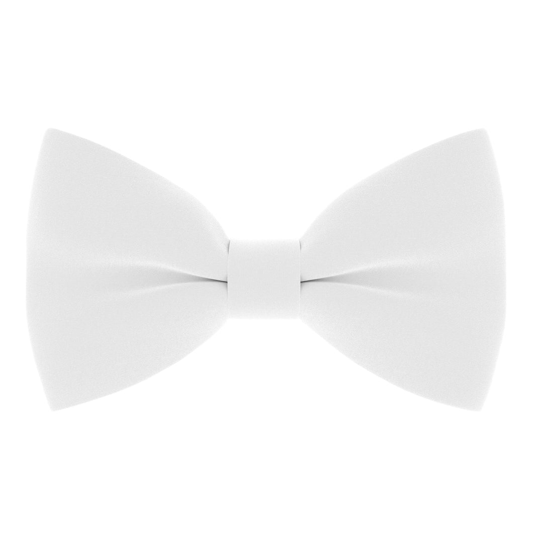 Crape White Bow Tie - Bow Tie House