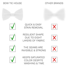 Crape White Bow Tie - Bow Tie House