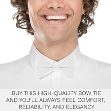 Crape White Bow Tie - Bow Tie House