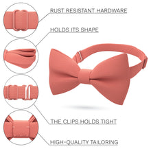 Bright Peach Bow Tie - Bow Tie House