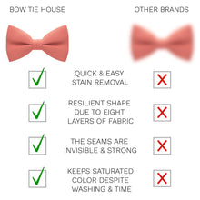 Bright Peach Bow Tie - Bow Tie House
