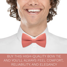 Bright Peach Bow Tie - Bow Tie House