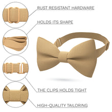 Deep Beige Bow Tie - Bow Tie House