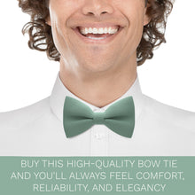 Green Fern Bow Tie with Handkerchief Set - Bow Tie House