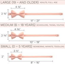 Light Peach Bow Tie with Handkerchief Set - Bow Tie House