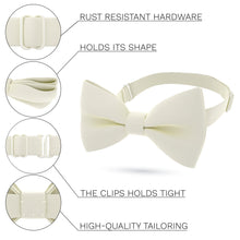 Milk Bow Tie with Handkerchief Set - Bow Tie House