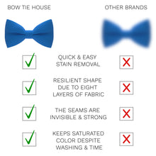 Natural Blue Bow Tie - Bow Tie House