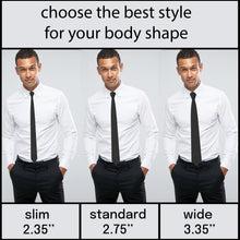 Gabardine Black Necktie