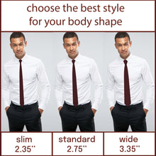 Gabardine Burgundy Necktie