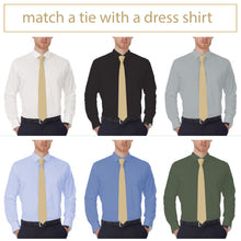 Gabardine Champagne Beige Necktie