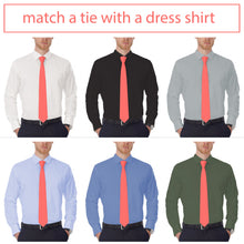 Gabardine Coral Necktie