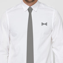 Gabardine Grey Fog Necktie