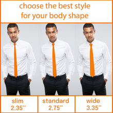 Gabardine Orange Necktie
