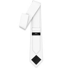 Gabardine White Necktie