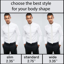 Gabardine White Necktie