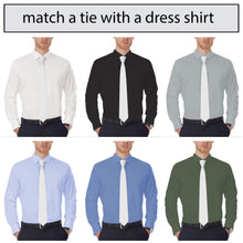 Gabardine White Necktie