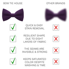Plum Bow Tie - Bow Tie House