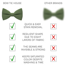 Linen Asparagus Bow Tie - Bow Tie House