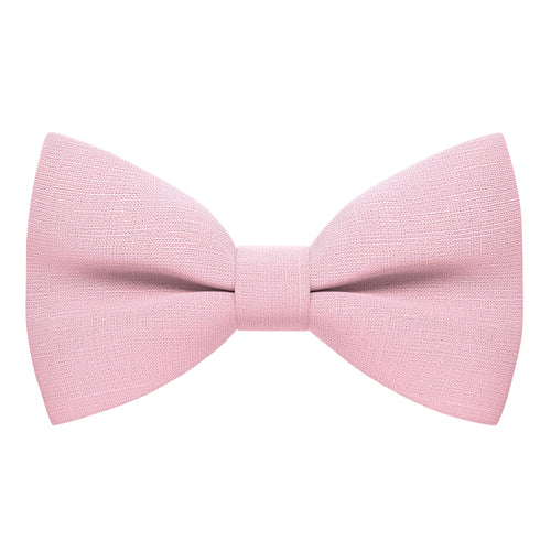 Linen Blush Pink Bow Tie - Bow Tie House