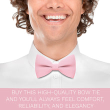 Linen Blush Pink Bow Tie - Bow Tie House