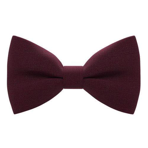 Linen Burgundy Bow Tie - Bow Tie House